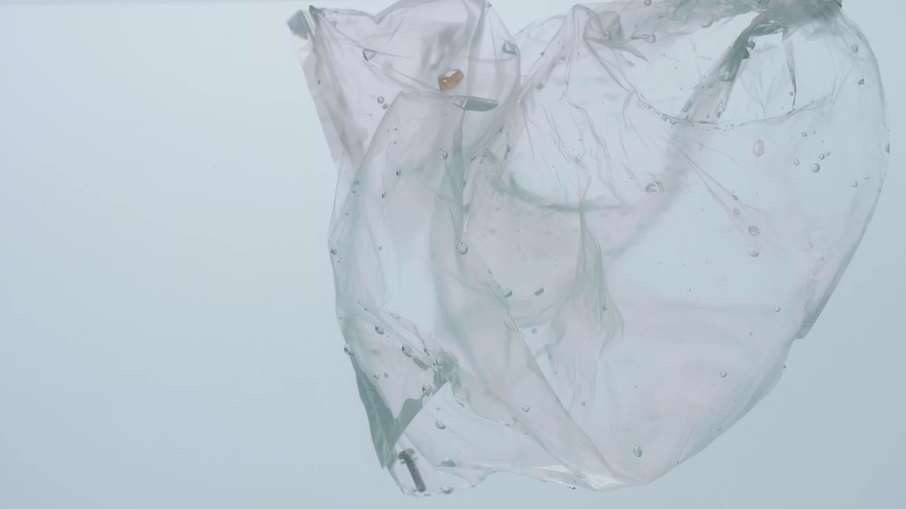 수중 오염 플라스틱 가방