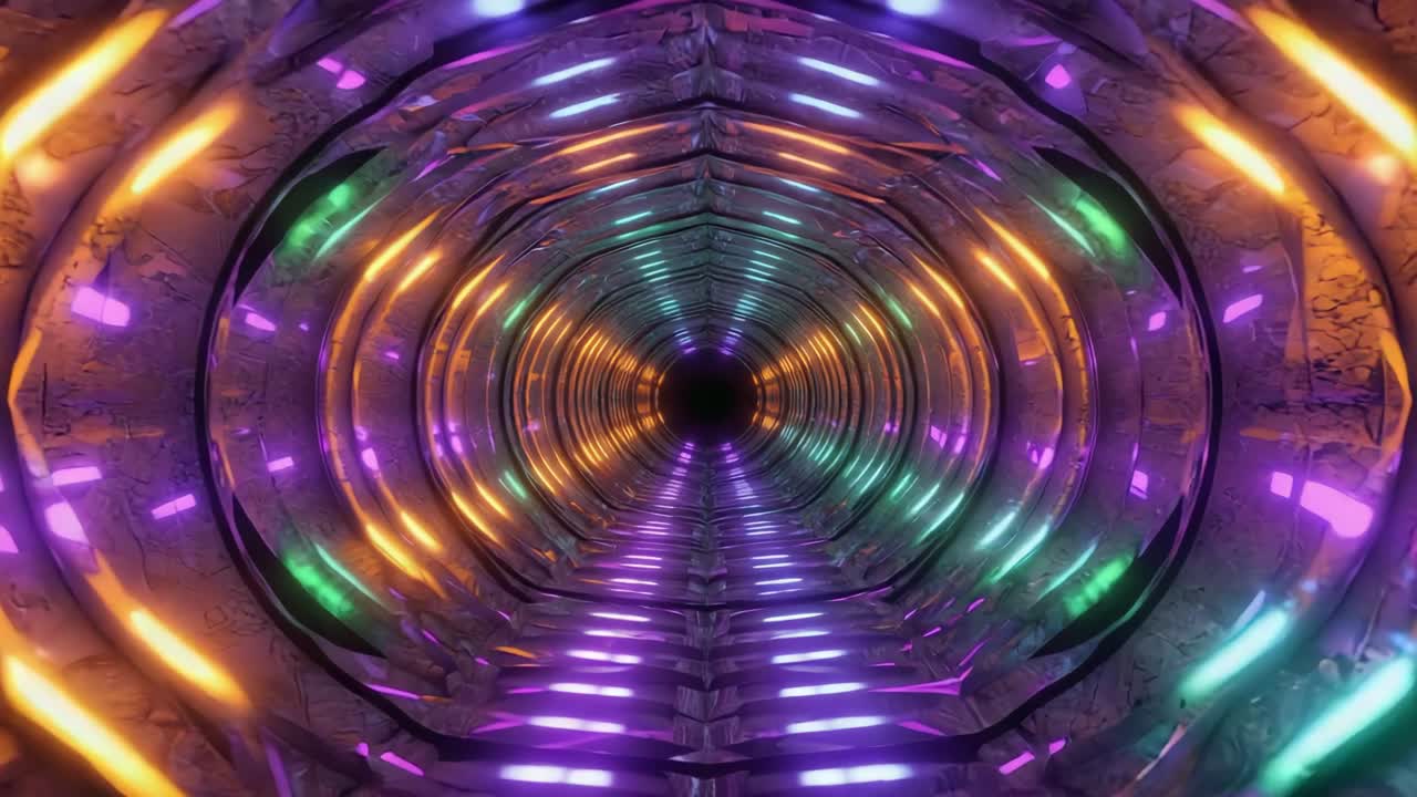 túnel de luz abstracto