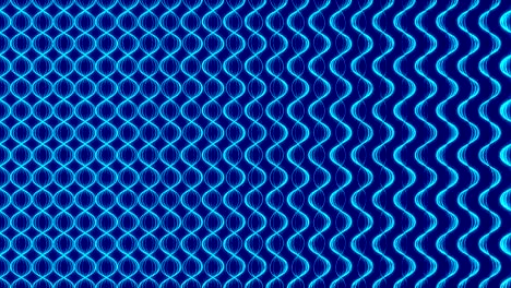 abstract line glowing wave zigzag rotate moving illustration blue color on dark blue background seamless looping animation 4k with copy space