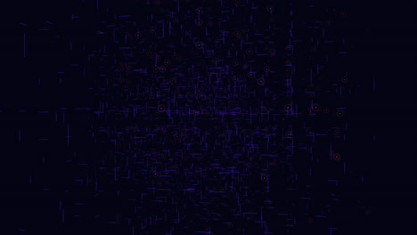 checkerboard grid black and blue squares floating in dark space