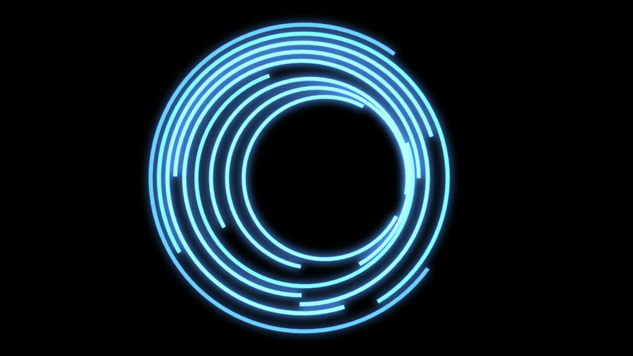 4k tech hud objetivo muestra datos de computadora. objetivo escáner radar rotación. cabeza hacia arriba.