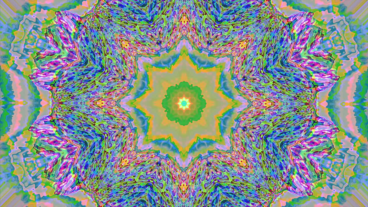 caleidoscopio neón ciencia ficción psicodélico fondo de partículas iridescentes