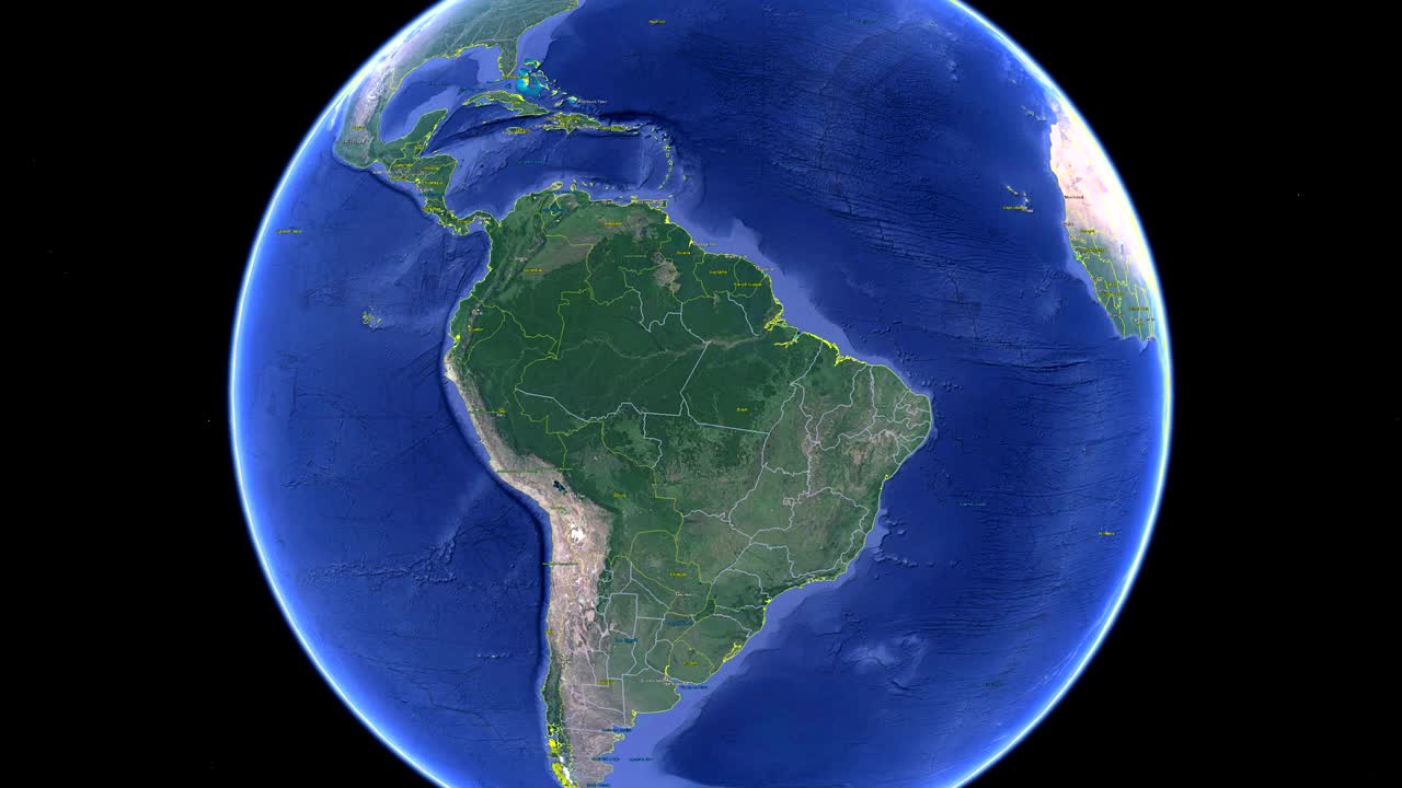 con la bandiera del perù. terra 3d nello spazio - zoom in perù esterno