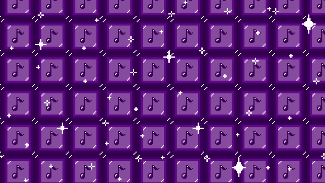 Pixel art tile eighth note Looping animated background. 1080p (7).mp4