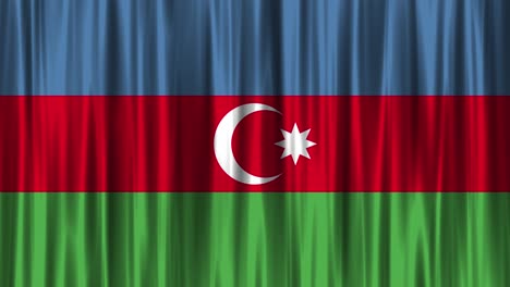 azerbaijan national flag (loopable)