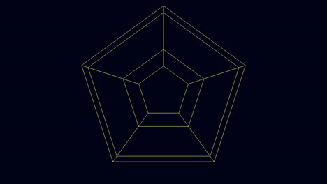 검은 디지털 화면의 추상 hud 요소