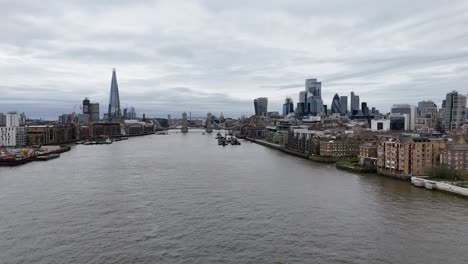 Río-Támesis-Londres-Reino-Unido-Drone,antena