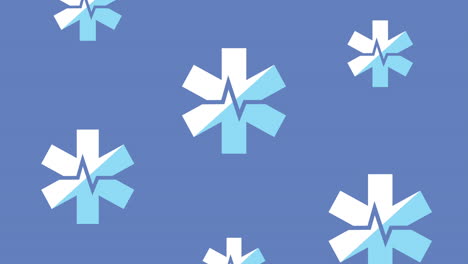 medical symbols pattern animation