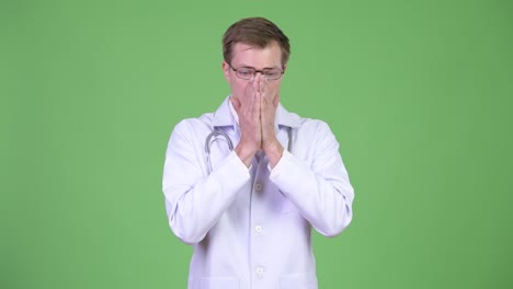 Sad Doctor Looking Frustrated With Problems