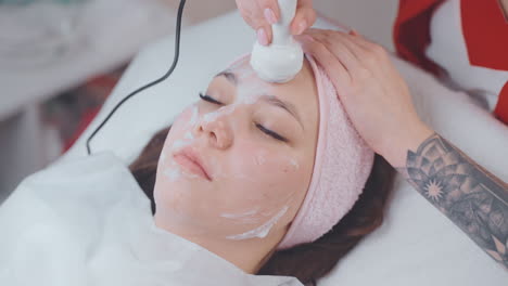 facial treatment at a spa