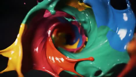 colorful paint splash