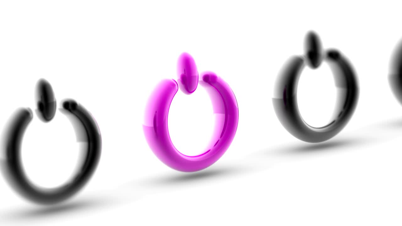 el icono de restablecimiento. el metraje de bucle tiene resolución de 4k.