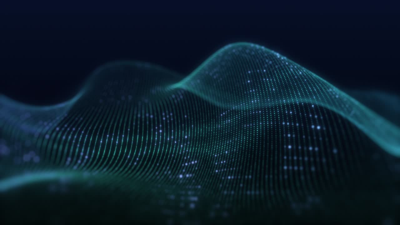 hermoso fondo de tecnología de ondas abstractas con luz azul, efecto de onda digital, concepto corporativo