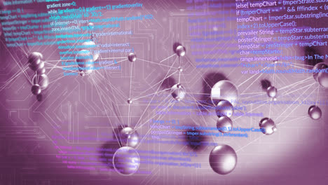 Animation-of-network-of-connections-over-pink-background