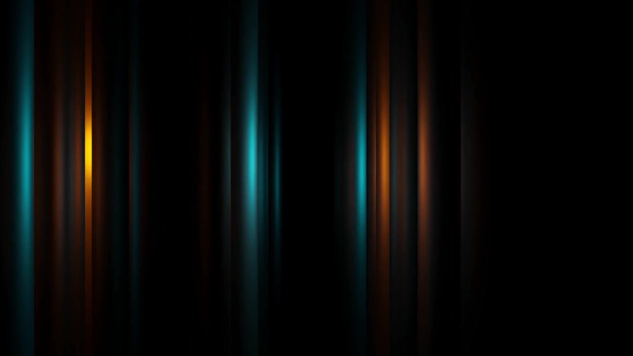 Sfondo scuro astratto con linee blu e arancioni luminose