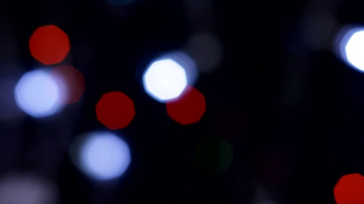 Christmas lights abstract bokeh