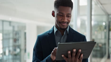 Tablet,-networking-and-businessman-in-the-office