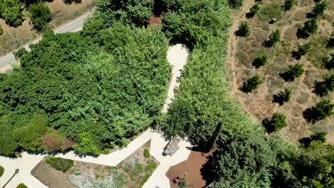 4K-high-resolution-drone-video-of-the-memorial-site-Monument-of-the-Helicopters-Disaster--She'ar-Yashuv--Israel