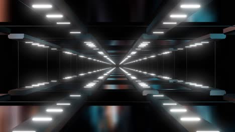 futuristic glowing tunnel perspective