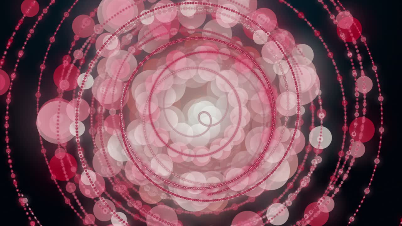 천천히 움직이는 입자 줄무 파동 물체, 4096x2304 루프