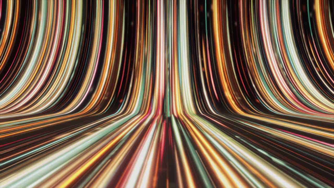 Abstract Colorful Light Trails