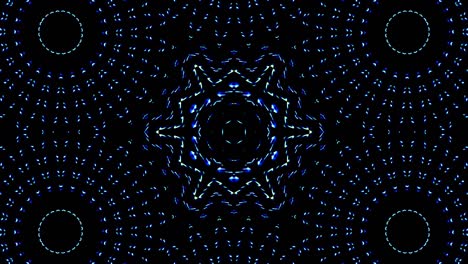 Beautiful abstract kaleidoscope that shines, a radiant light that regulates the subtle movements