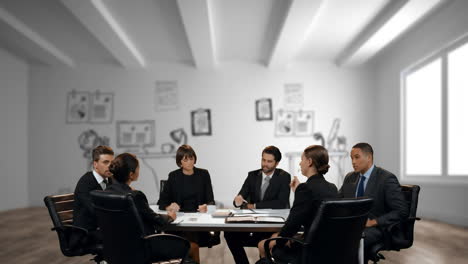 business people discussing at the office