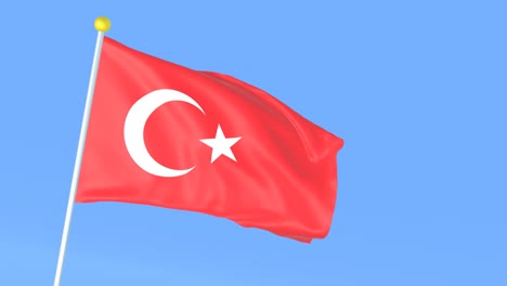 the national flag of the world, turkey