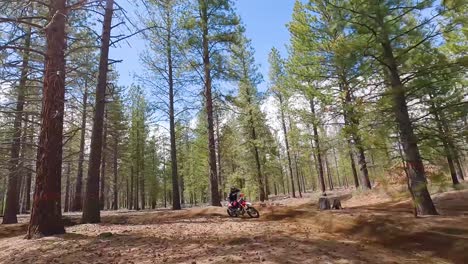 slow motion single motocross rider around a turn from left to right, 60fps