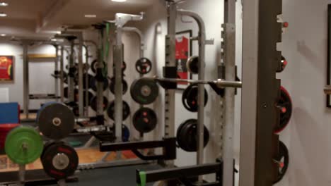 weights room in gym