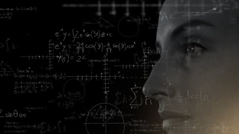 animación del cerebro con tecnología y procesamiento de datos