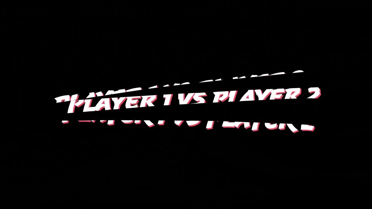 palabras del jugador 1 contra el jugador 2 escritas en mayúsculas