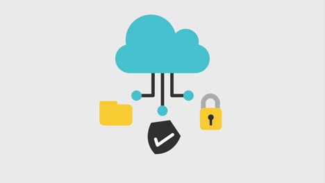 iconos de almacenamiento en la nube