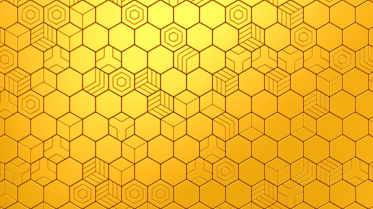 육각형은 파동을 형성합니다.