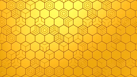los hexágonos forman una onda