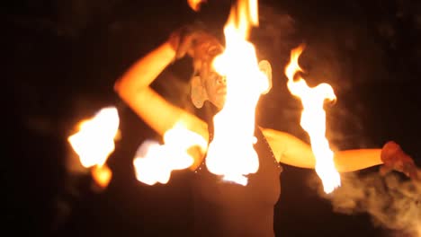 woman dancing with fire 33