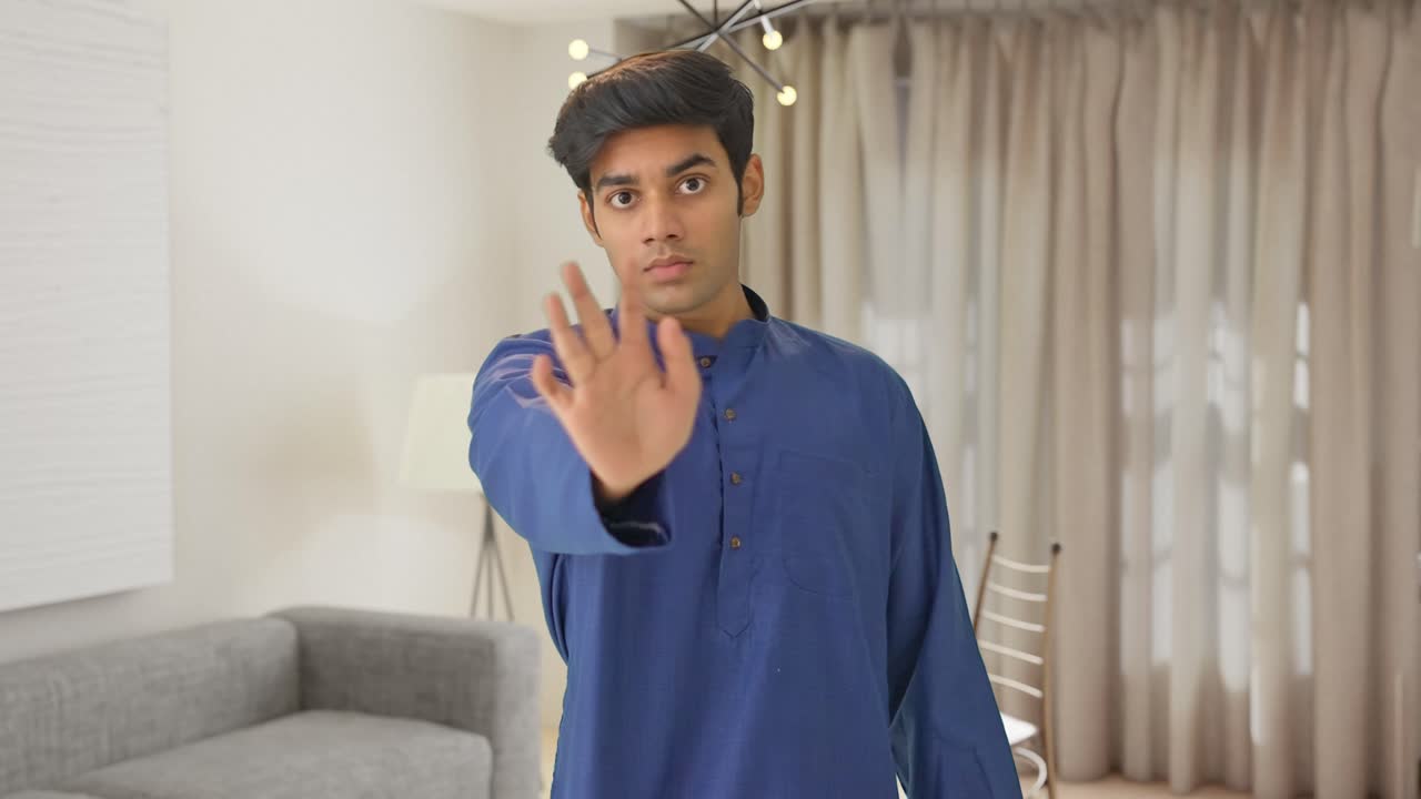 Indian man asking to stop