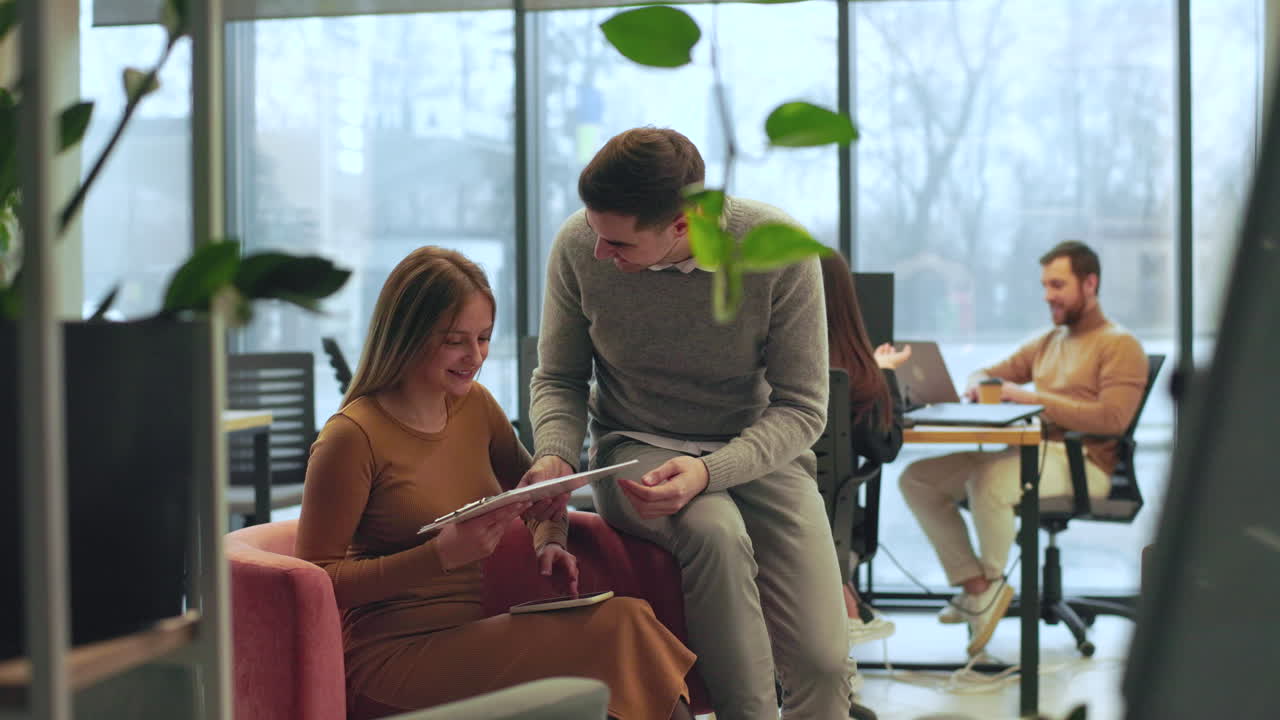 Woman sitting in a break