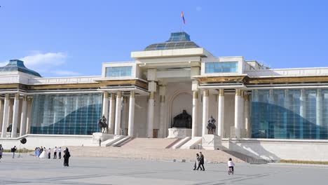 the government palace in ulaanbaatar, mongolia