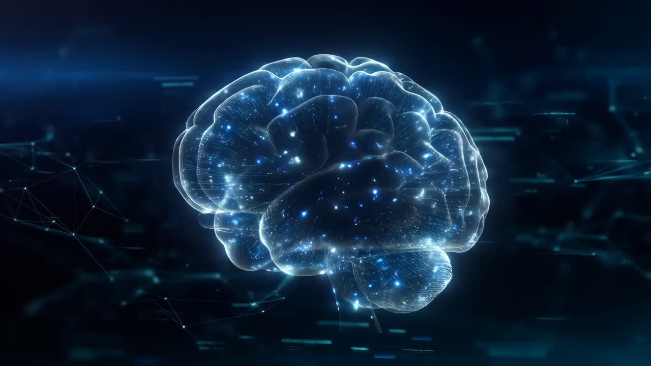 Digital Brain and Artificial Intelligence Concept