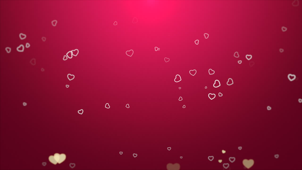 día de san valentín fondo brillante animación corazón romántico 13