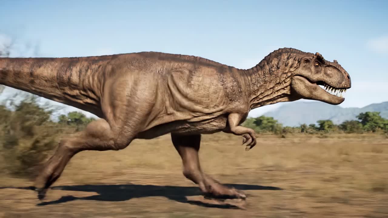 Tyrannosaurus Rex Running in the Wild
