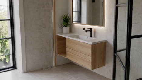 interior moderno del baño