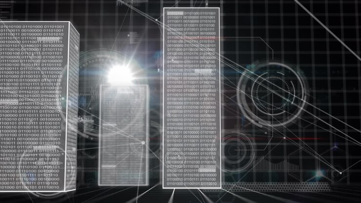 Animation of data processing over computer servers
