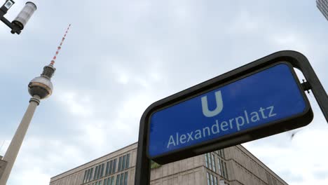 alexanderplatz ubahn station sign