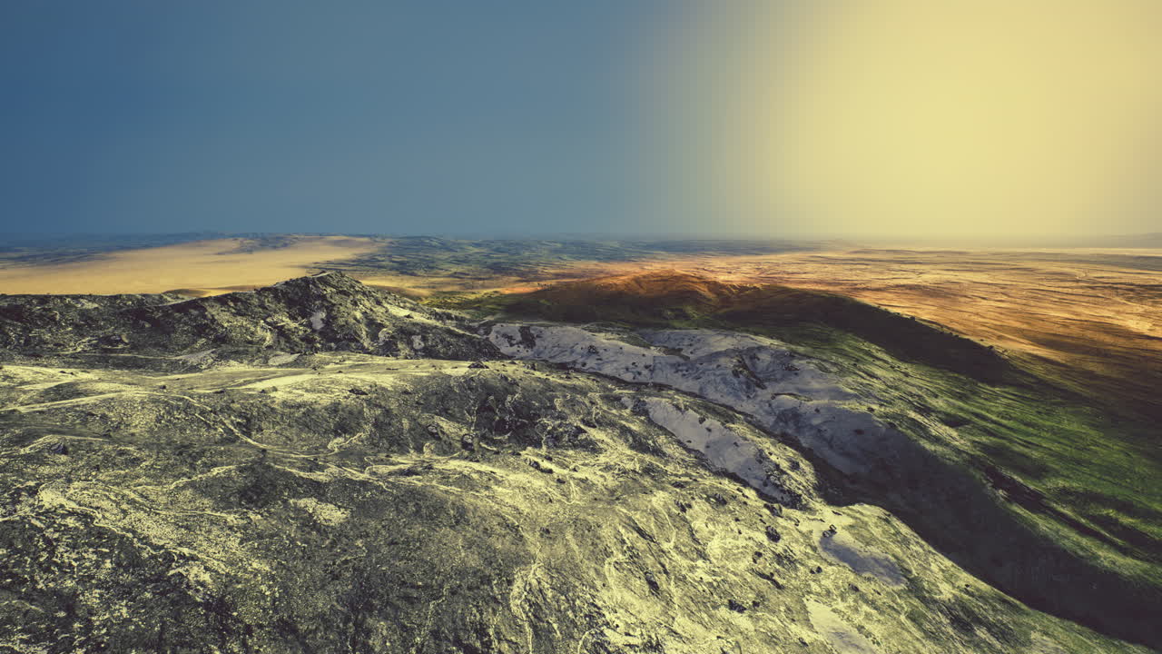 vista panorámica de la montaña del arco iris