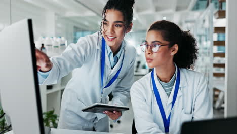 two scientists working together in a laboratory