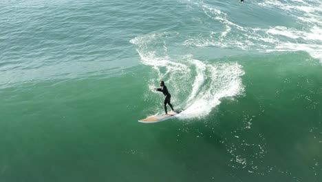 4k stand up paddle surf in beautiful cascais beach in portugal