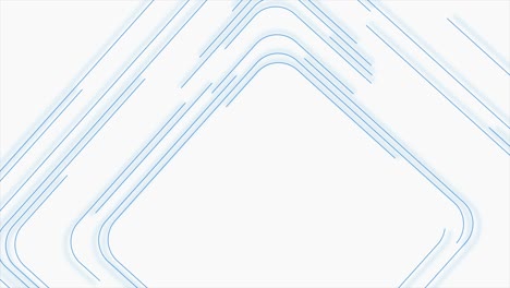 blue white minimal square lines abstract futuristic tech motion background