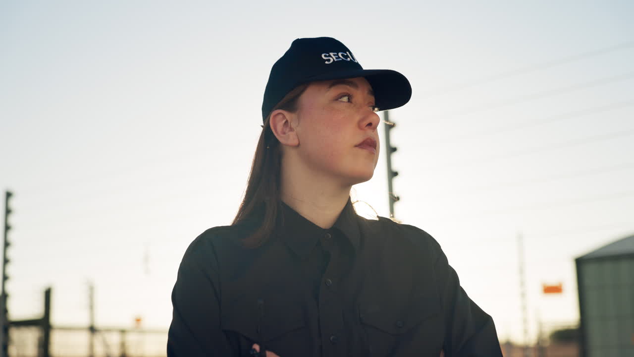 근무 중인 경비원